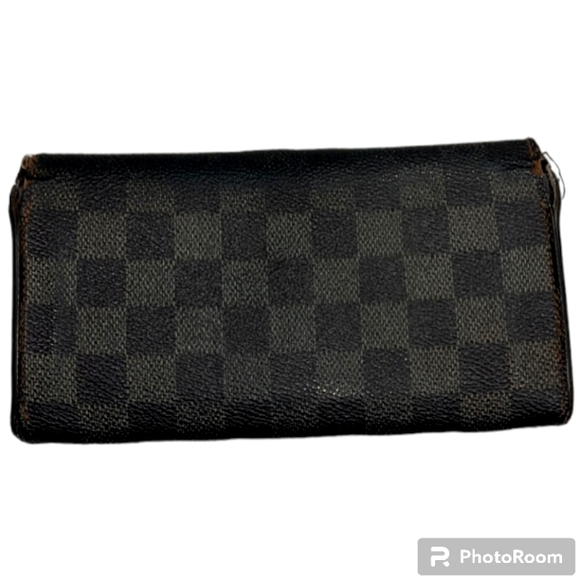 LOUIS VUITTON AUTHENTIC  BROWN DAMIER WALLET  GUC - Picture 2 of 12